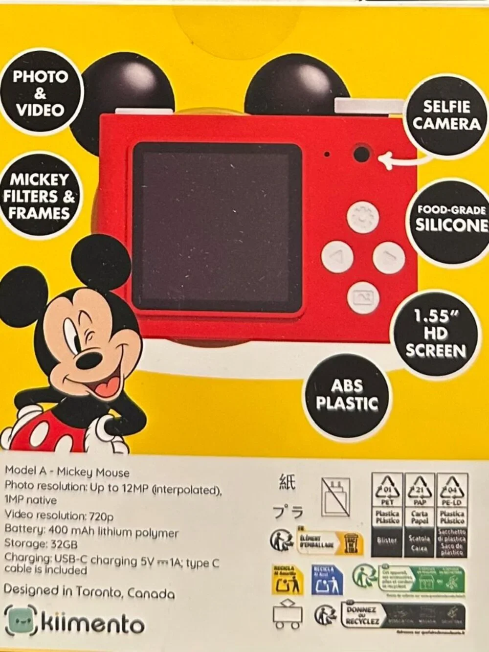 Disney Mickey Mouse Mini Digital Camera